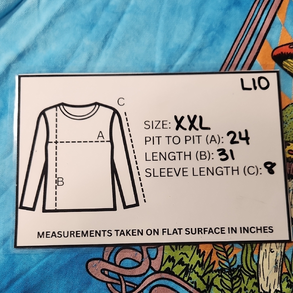Life Clothing Co. Graphic Tie Dye T-Shirt with Mushroom Design - XXL - Picture 6 of 6